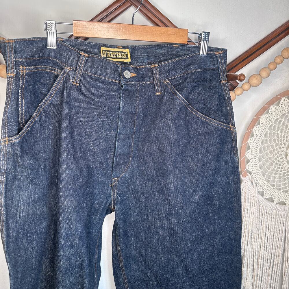 Vintage Y2K 2000s D'Artisan Dark Wash Japanese Utility Jeans